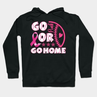 Strike Out Breast Cancer Awareness Baseball Lover  Men Boy Hoodie